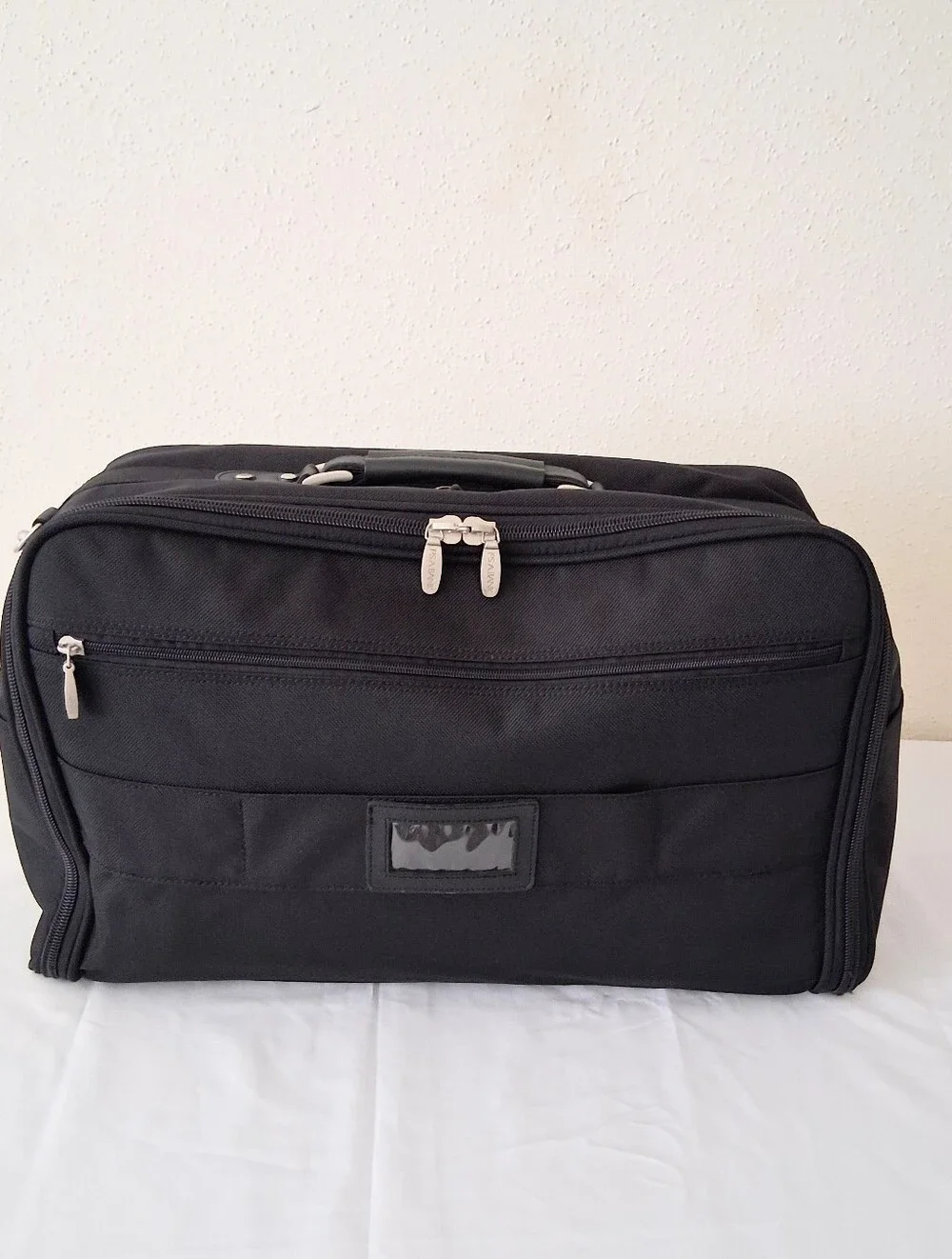 Jos. A. Bank Black Travel Duffel Garment Bag with Shoulder Strap